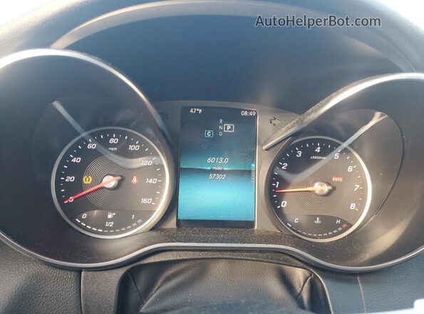 55SWF8EB2KU291069 2019 MERCEDES-BENZ C Black Вид щитка приладів