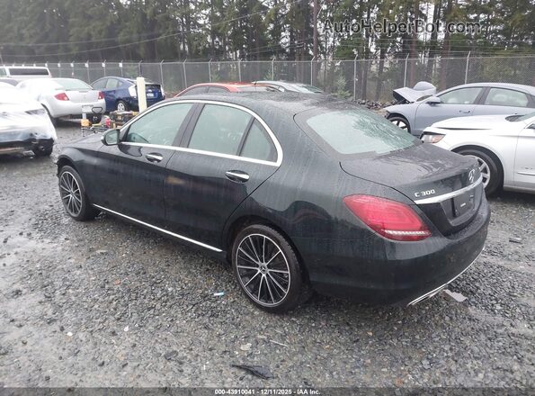 55SWF8EB6KU283136 2019 MERCEDES-BENZ C-CLASS Зеленый Задняя левая четверть