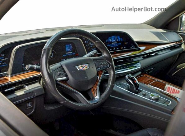 1GYS3JKL6NR100890 2022 CADILLAC ESCALADE Черный Вид задних сидений