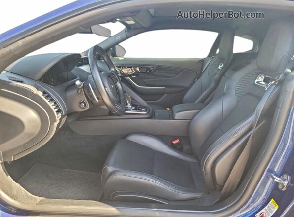 SAJDD1GX8MCK75314 2021 JAGUAR F-TYPE Синий Вид салона спереди