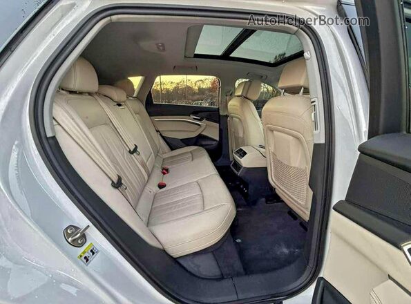 WA1AAAGE8MB010286 2021 AUDI E-TRON White უკანა ხედი