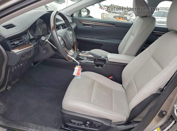 58ABK1GG3JU087502 2018 LEXUS ES Бежевый Вид салона спереди