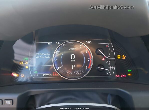 58ADA1C15RU046684 2024 LEXUS ES 300H Черный Вид задних сидений