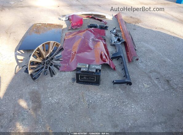 58ADZ1B11MU099899 2021 LEXUS ES 350 Red Vista del salpicadero