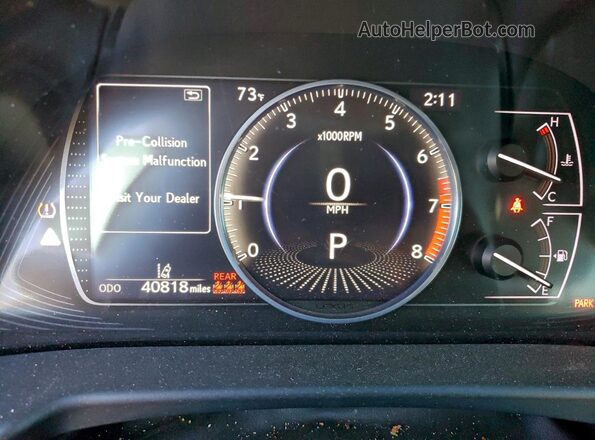 58ADZ1B12PU147432 2023 LEXUS ES Зеленый Вид щитка приборов