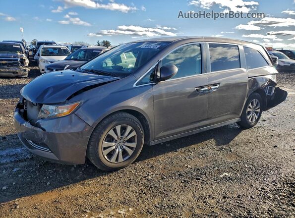 5FNRL5H69HB010284 2017 HONDA ODYSSEY Серый Передняя левая четверть