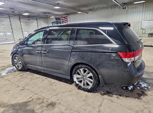 5FNRL5H90HB006280 2017 HONDA ODYSSEY Черный Задняя левая четверть
