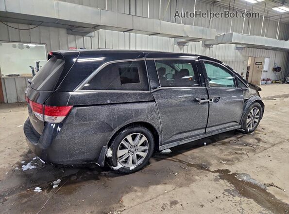 5FNRL5H90HB006280 2017 HONDA ODYSSEY Черный Задняя правая четверть