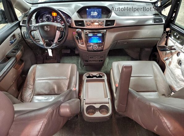 5FNRL5H90HB006280 2017 HONDA ODYSSEY Черный Вид панели приборов