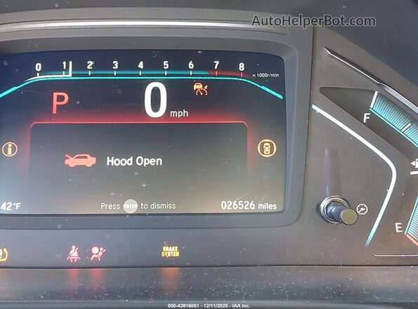 5FNRL6H60RB070333 2024 HONDA ODYSSEY Белый Вид задних сидений