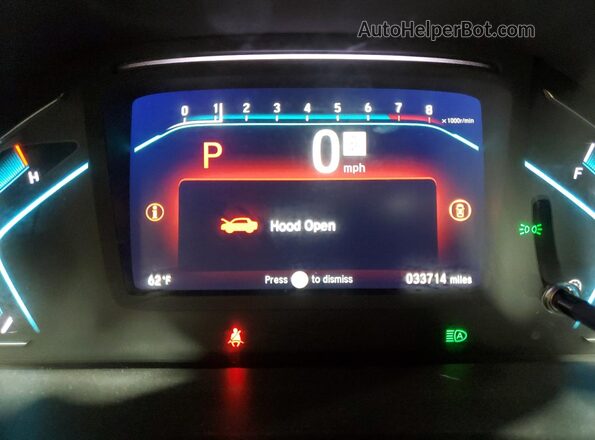 5FNRL6H71MB039822 2021 HONDA ODYSSEY White ხელსაწყოთა პანელის ხედი