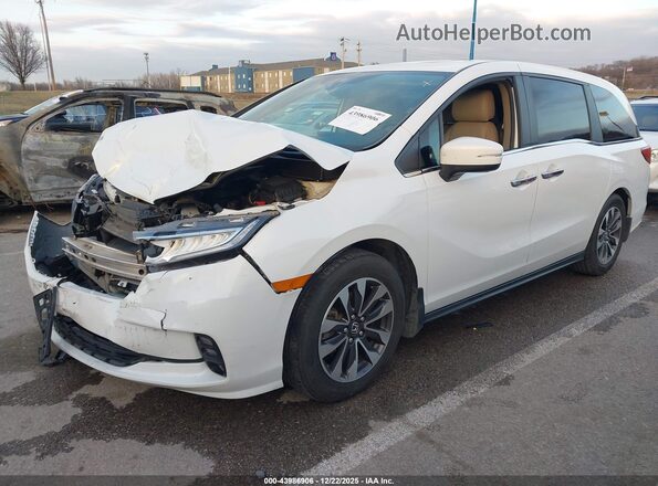 5FNRL6H72NB015269 2022 HONDA ODYSSEY Белый Передняя левая четверть