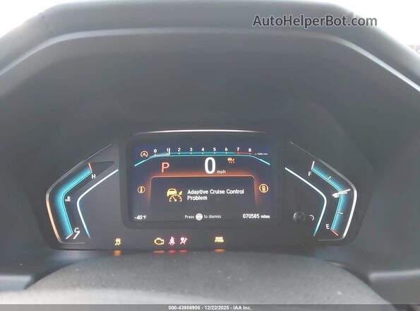 5FNRL6H72NB015269 2022 HONDA ODYSSEY Белый Вид задних сидений
