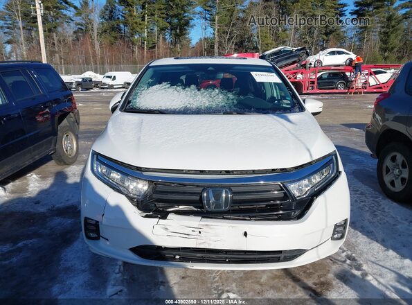5FNRL6H72NB021539 2022 HONDA ODYSSEY White Widok wnętrza z tyłu