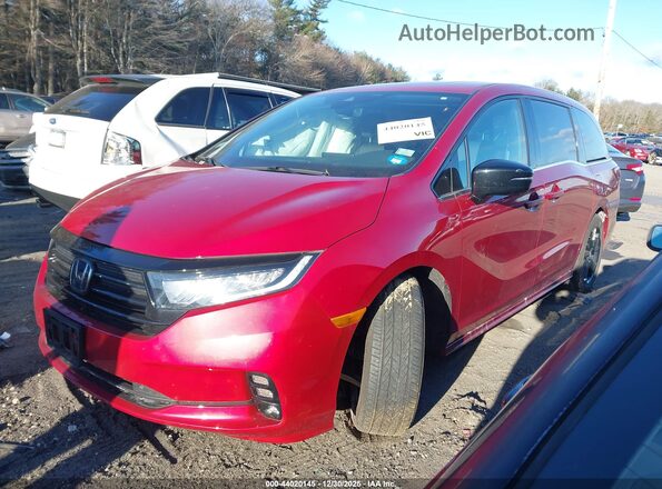 5FNRL6H75RB017913 2024 HONDA ODYSSEY Красный Передняя левая четверть