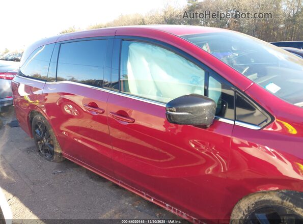 5FNRL6H75RB017913 2024 HONDA ODYSSEY Красный Вид задней части салона