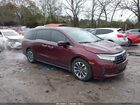 2021 Honda Odyssey Ex-l Red vin: 5FNRL6H76MB016245