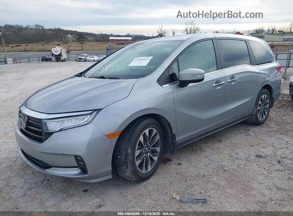 5FNRL6H76NB049408 2022 HONDA ODYSSEY Silver Vista tres cuartos delantera izquierda
