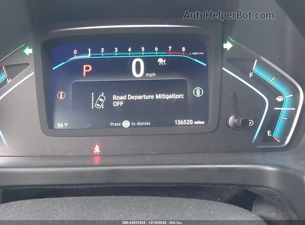 5FNRL6H78NB035493 2022 HONDA ODYSSEY Серый 