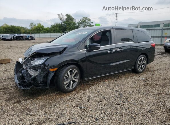 5FNRL6H84NB010602 2022 HONDA ODYSSEY Черный Передняя левая четверть