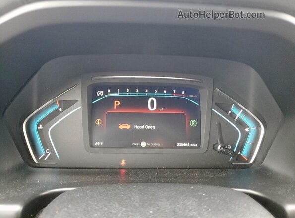 5FNRL6H87PB072238 2023 HONDA ODYSSEY Silver Instrument cluster view