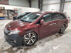 2018 Honda Odyssey Elite Maroon vin: 5FNRL6H98JB068862