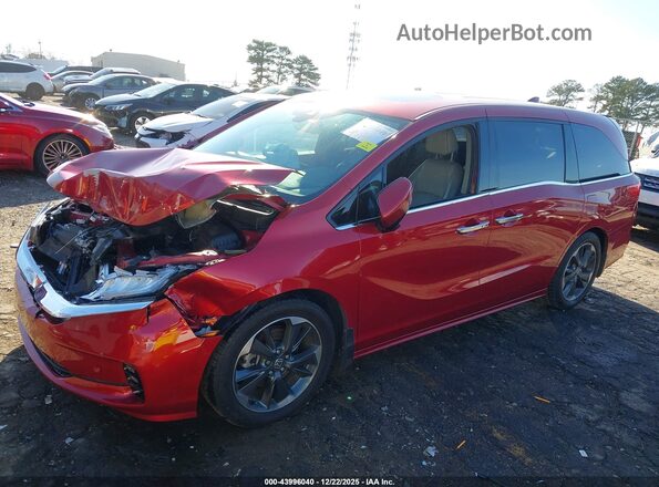 5FNRL6H98PB015474 2023 HONDA ODYSSEY Red Front left