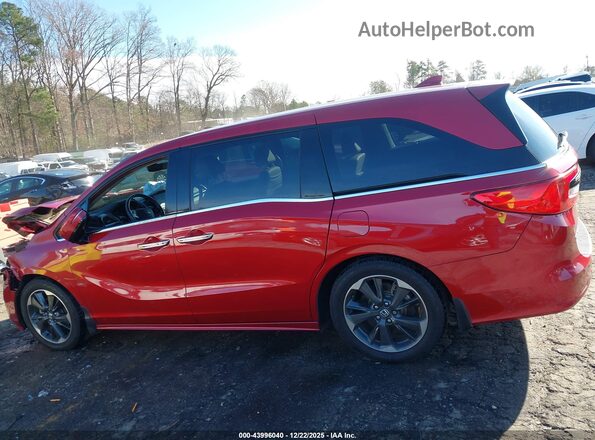 5FNRL6H98PB015474 2023 HONDA ODYSSEY Red 360 interior view