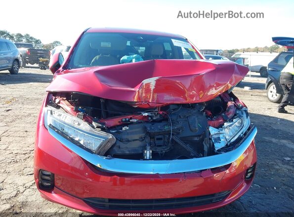 5FNRL6H98PB015474 2023 HONDA ODYSSEY Red Front view