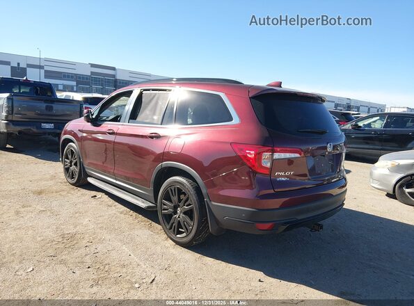 5FNYF5H2XNB005221 2022 HONDA PILOT Темно-бордовый Задняя левая четверть