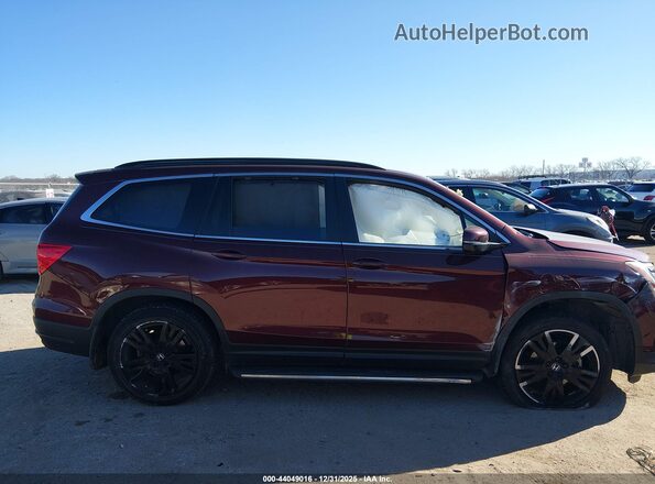 5FNYF5H2XNB005221 2022 HONDA PILOT Темно-бордовый Вид задней части салона