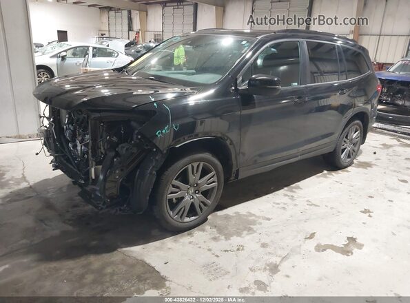 5FNYF5H31NB012647 2022 HONDA PILOT Черный Передняя левая четверть