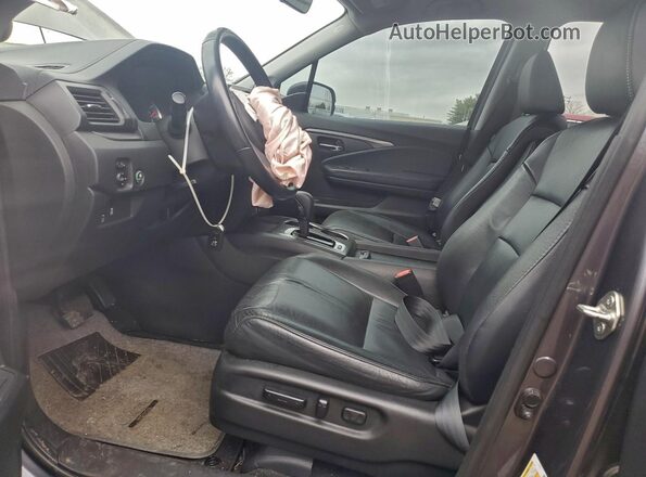 5FNYF5H50KB022213 2019 HONDA PILOT Серый Вид салона спереди