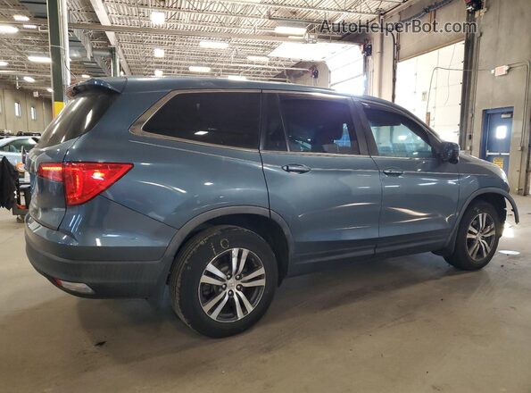 5FNYF5H54JB012007 2018 HONDA PILOT Синий Задняя правая четверть