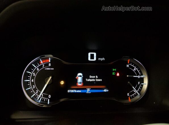 5FNYF5H54JB012007 2018 HONDA PILOT Синий Вид щитка приборов