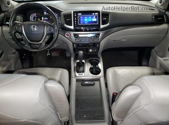 5FNYF5H54JB012007 2018 HONDA PILOT Синий Вид панели приборов