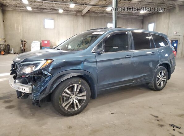 5FNYF5H54JB012007 2018 HONDA PILOT Синий Передняя левая четверть