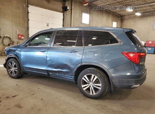 5FNYF5H54JB012007 2018 HONDA PILOT Синий Задняя левая четверть