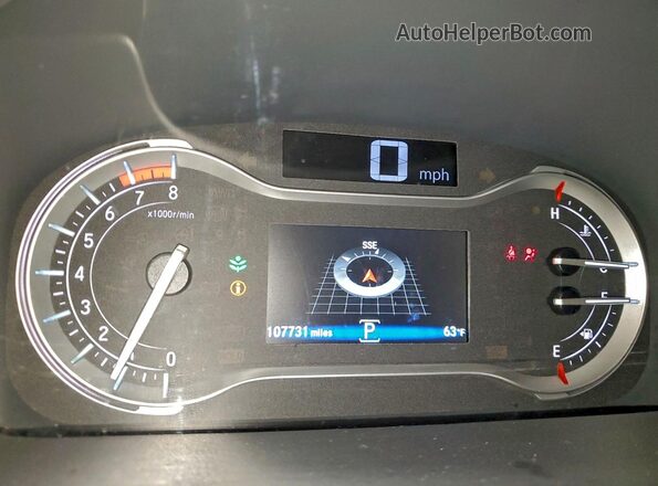 5FNYF5H96JB012724 2018 HONDA PILOT Черный Вид щитка приборов