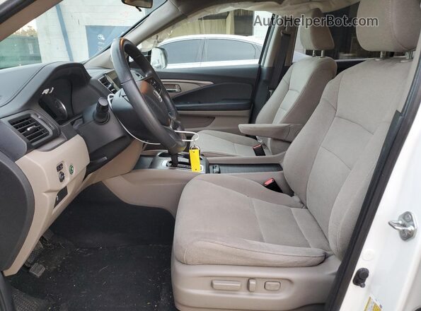 5FNYF6H35KB079625 2019 HONDA PILOT Белый Вид салона спереди
