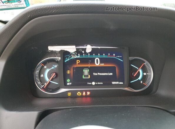 5FNYF6H35KB079625 2019 HONDA PILOT Белый Вид щитка приборов