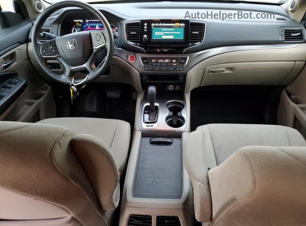 5FNYF6H35KB079625 2019 HONDA PILOT Белый Вид панели приборов