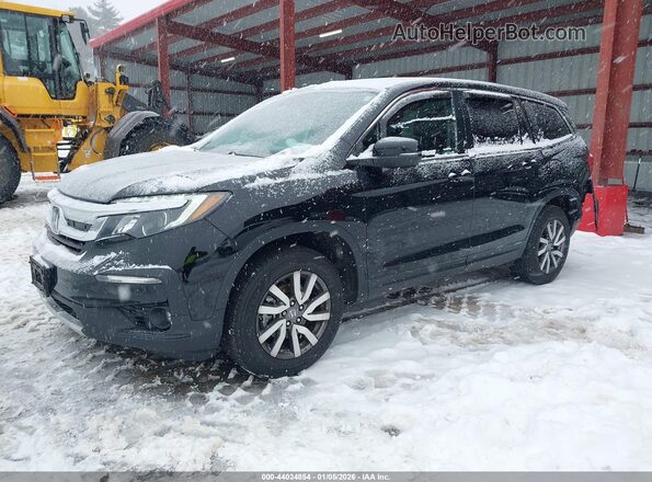5FNYF6H52KB072763 2019 HONDA PILOT Черный Передняя левая четверть