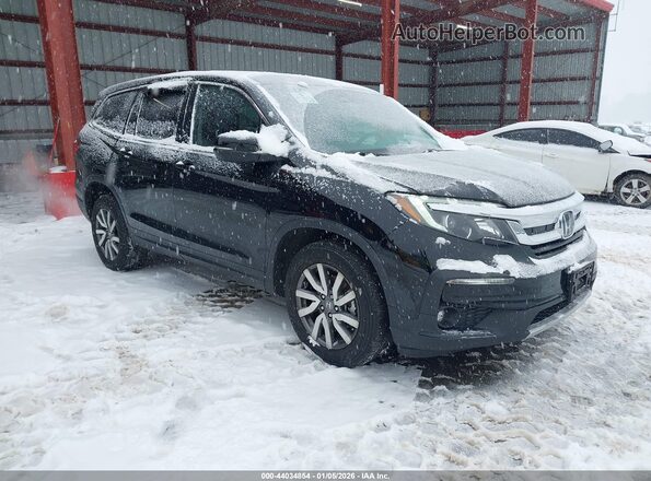 5FNYF6H52KB072763 2019 HONDA PILOT Черный Передняя правая четверть