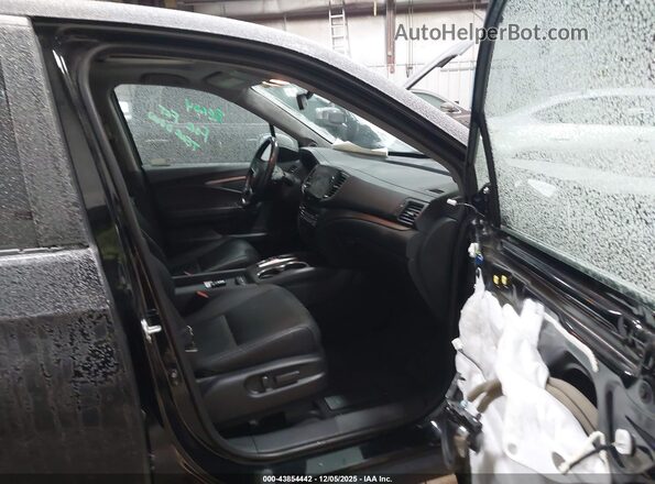 5FNYF6H52MB093745 2021 HONDA PILOT Черный Вид салона спереди