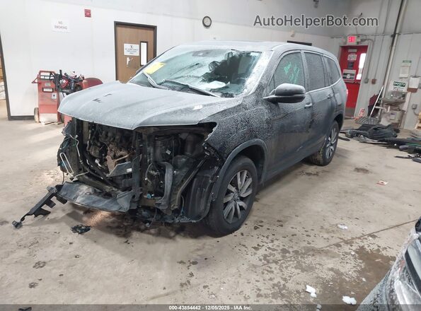 5FNYF6H52MB093745 2021 HONDA PILOT Черный Передняя левая четверть