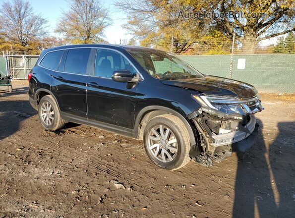 5FNYF6H5XMB047452 2021 HONDA PILOT Черный Передняя правая четверть