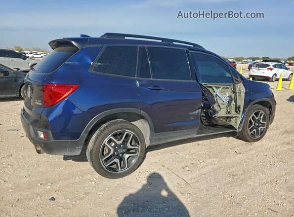 5FNYF8H03PB017939 2023 HONDA PASSPORT Синий Задняя правая четверть
