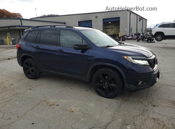 5FNYF8H0XKB026985 2019 HONDA PASSPORT Синий Передняя правая четверть