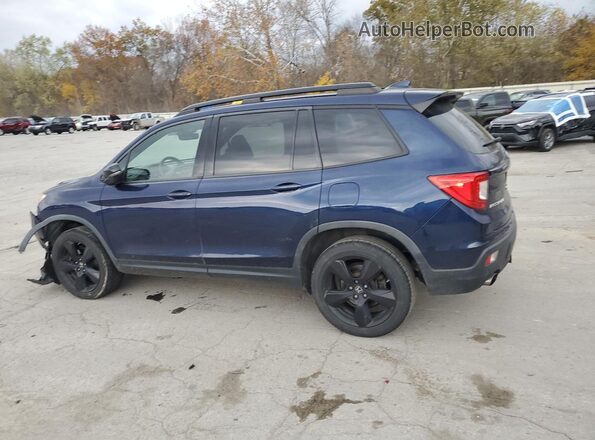 5FNYF8H0XKB026985 2019 HONDA PASSPORT Синий Задняя левая четверть